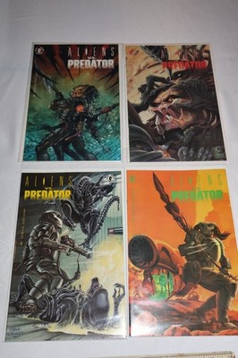 Complete Set Aliens vs Predator 1 2 3 4 1989 NM Dark Horse comics BOARDED Horror