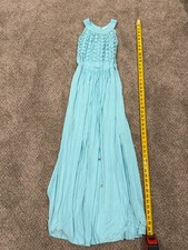 Calvin Klein Teal Floral Ruched Waist Sleeveless Sheath Dress Women's Size 2