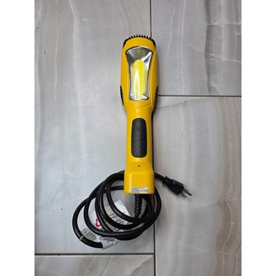 Yellow COB LED Work Light Corded Handheld Drop Light Magnet Hook 16W LHU12L B3