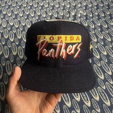 NWT Vintage 90s Florida Panthers Snapback Hat, NHL Wool Cap, Hockey - CCM