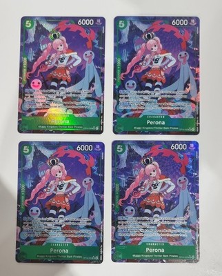 4x Perona (OP14-033) (V.2) Playset Alt Art One Piece TCG English