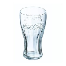 Coca Cola Contour Highball Drinking Glass 570ml Clear Round Dishwasher Safe
