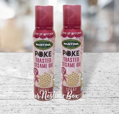 2 Mantova Poke Toasted Sesame Oil Spray 3.4 fl. oz.