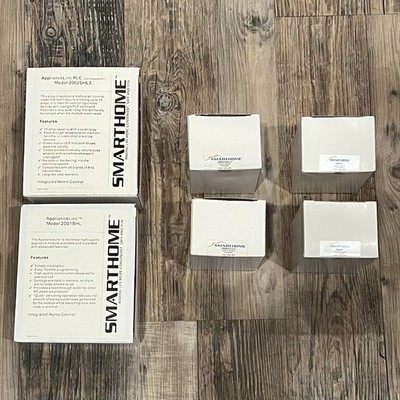Lot of 6 Smarthome ApplianceLinc & LampLinc PLC X10 Modules 2002SHL3 2001SHL
