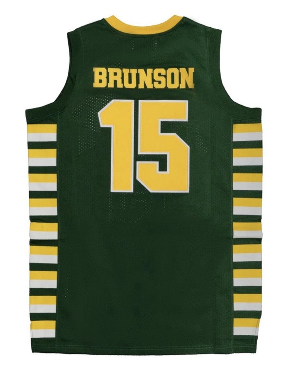 Jalen Brunson Headgear Classics #15 Stevenson H.S. Basketball Jersey Men's Small
