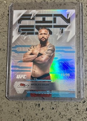 2025 Topps Finest UFC - Rare Nicolas Dalby #265 Blue Refractor /99