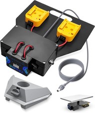 For Starlink Mini DUAL DEWALT Power Adapter w/ LCD Display w/ 6.5ft Cable Mount