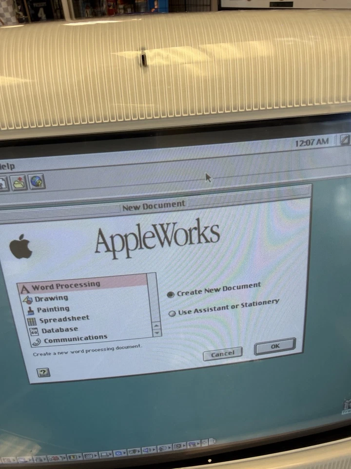 Apple iMac DV Grape M5521 With Original Box & Keyboard Tested Turns On Works! - Image 2 of 4