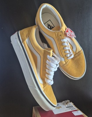 VANS Old Skool Flax/True White, Gelb, Größe 36