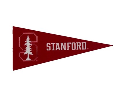 Stanford Cardinal Mini Pennant 4 x9'' ACC Felt Flag PAC12 Dorm Decor Office New