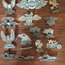 HARLEY DAVIDSON, DAYTONA HEAVY METAL PINS LOT OF 16, AND I HAVE MANY MORE.