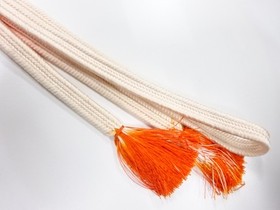 7652961: JAPANESE KIMONO / HAND-TIED OBIJIME CORD 