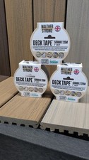 X3 WALTHER STRONG DECKING TAPE 50mm x 20m NEW AND SEALED Decking Tape Joist Tape