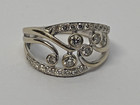 14K White Gold Natural Diamond Fashion Ring Aprx 0.40 CTW 4.0 Grams Size 6.25 — photo 10