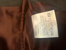 Pierre Cardin Grey Wool Worsted 2pc Suit 40" Chest W34 Short Jacket Lined