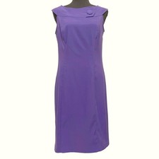 NEW Dressbarn Sleeveless Sheath Dress Purple Knee Length Lightweight Size 8 NWT