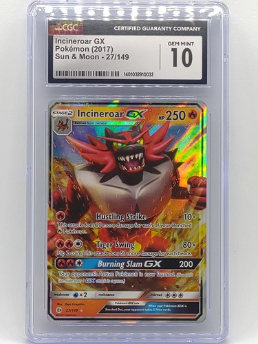 Incineroar-GX graded CGC 10 for sale on eBay