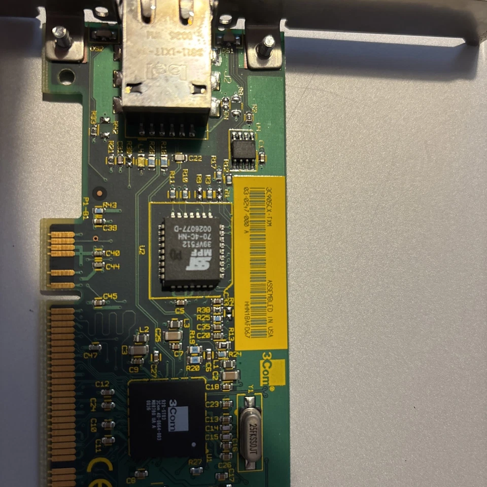 3Com 3C905CX-TXM 10/100Mbit PCI RJ45 Ethernet LAN Network Card Netzwerkkarte - Bild 3 von 4