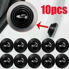10pcs Car Door Anti-Shock Silicone Pads Shock-Absorbing Gasket Accessories Black