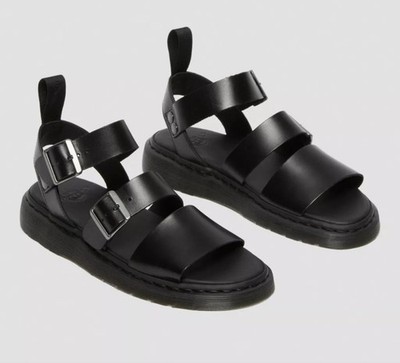 Dr Martens Gryphon Gladiator Black Brando Leather Strapy Sandals US M- 14 Summer