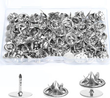 50 Pairs Premium Butterfly Clutch Pin Backs, Silver, 8mm x 10mm, for DIY Pins, J