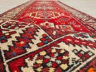 Rare Hand Knotted Vintage Tribal Karaja Hareez Wool Area Runner Rug 11 x 3 Ft — photo 9