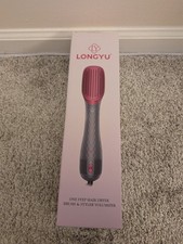 3 in 1 Hair Dryer Brush Straightener 1200W Negative Ionic Hot Air Brush Blow Dry