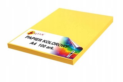 Farbpapier A4 120g gelb intensiv2 100 Blatt