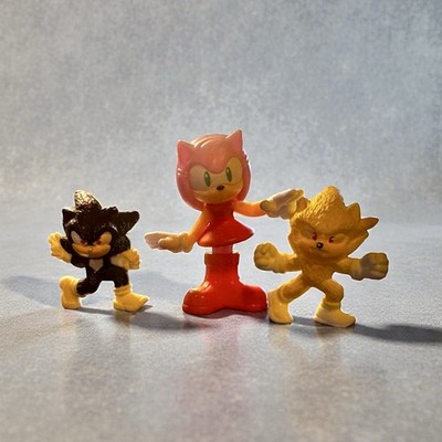 Sonic the Hedgehog Mini Figure Lot | Amy Rose Shadow Super Sonic 3pc