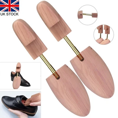 1 Paar verstellbare Zedernholz Schuhspanner Halter Holz Dehner Herren Damen - Bild 1 von 4