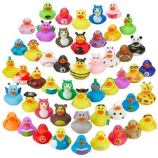 Playbees Rubber Ducks in Bulk 12 Pack Assortment Duckies Kids Baby Bath Shower T