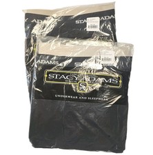 Stacy Adams Comfort Strech Boxer Shorts Bundle Of 2 Black Regular Medium Wicking