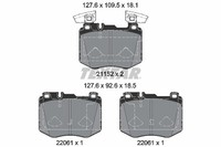 Bremsbelagsatz FÜR MERCEDES-BENZ GLC (X253) - Textar 2115203