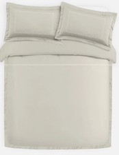 The Primark Edit 500 Thread Count Luxury Embroidery Cotton Chain Duvet Cover Set