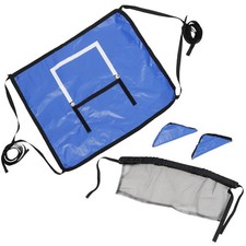 Basketball Hoop Trampoline Attachment Board Frame with Bumper Cover