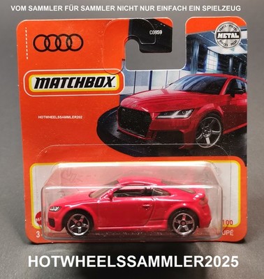 MATCHBOX ''2019 AUDI TT RS COUPE'' FARBE ROT OVP UNGEÖFFNET ANSEHEN!
