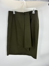Talbots Skirt Womens Size 6 Wool Blend Pencil Skirt Classic Lined Green