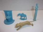 Vintage Marx Ben Hur  Tiger and other playset pieces
