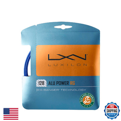 Luxilon Roland-Garros ALU Power 128 Tennis Strings - Set, Blue