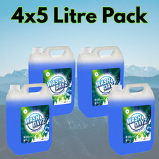 WashDayz Mountain Fresh Liquid Laundry Detergent (4×5L | 200+ Washes) 7.20 per litre