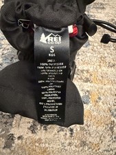 REI Kid's Snow Waterproof Gloves Black Size Small split-finger Mitten Pull On