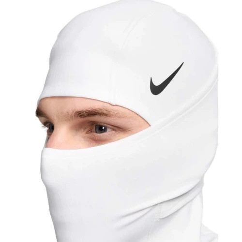 Nike Pro Hyperwarm Hood Therma Fit Unisex White Ski Mask