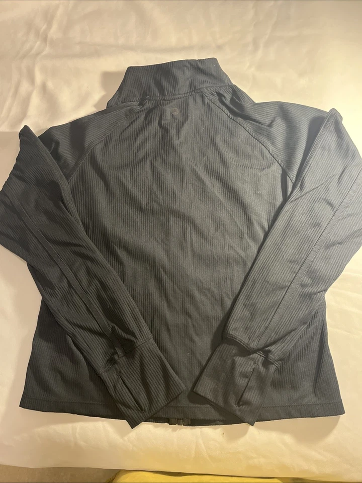 Nueva Chaqueta Deportiva Mujer Danskin, Talla Grande, Negra, Con Bolsillos Cremallera Completa. Foto 4 de 4