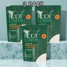 3 PACK Root Labs 3000 mg Pure Himalayan Shilajit Gummies   120 Gummies