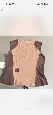 lululemon Sleeveless Hiking Tank Top Pink Brown Stretch Lightweight Size 10