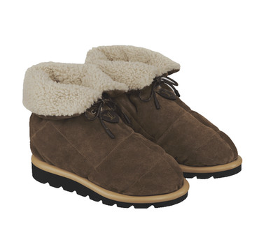 NEW LOUIS VUITTON Pillow Comfort Ankle Boots 41 11 Cognac Shearling Suede 1A94W2