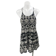 Urban Outfitters Staring at Stars Black Geometric Sleeveless Tank Mini Dress S