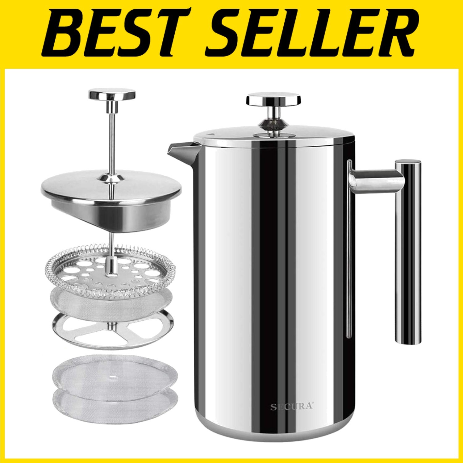 With Extra Screens, 1.5l French Press