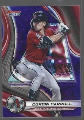 2024 Bowman’s Best Corbin Carroll Purple Refractor /250 #3 Diamondbacks 