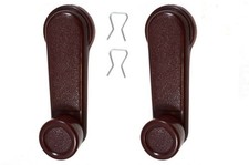 Fits 1986 To 1994 Nissan D21 Window Crank Handle Left And Right Red Burgandy